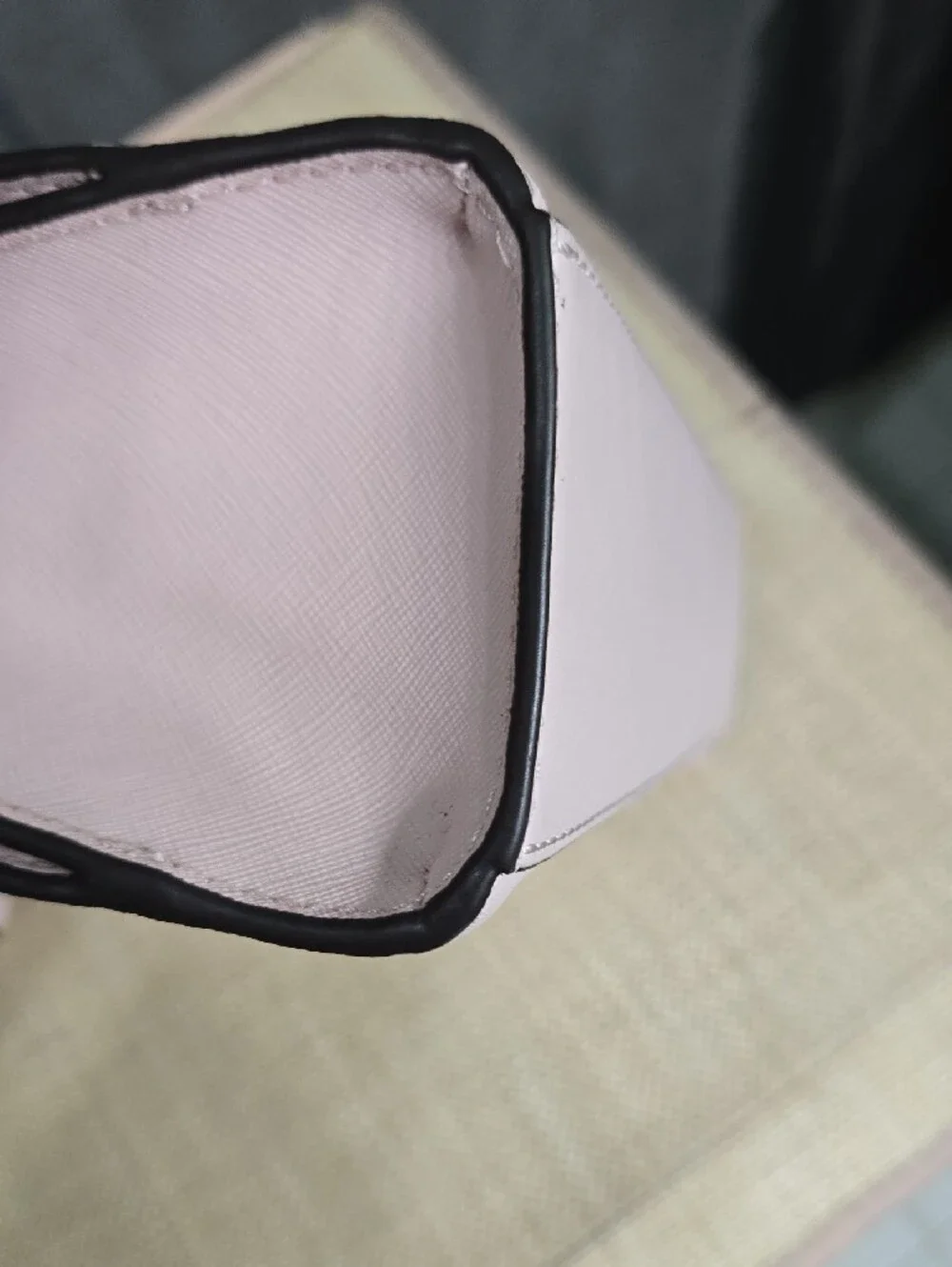 Like-new! Michael Kors Pale Pink Saffiano Leather Satchel with Gold Accent